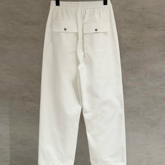 Chrome Hearts Leopard Suede Cross White Trousers - Picture 2 of 8